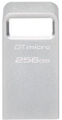 Kingston DataTraveler Micro, 256GB, stříbrná (DTMC3G2/256GB)
