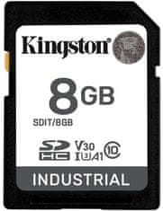 Kingston Industrial Secure Digital (SDHC), 8GB, černá (SDIT/8GB)