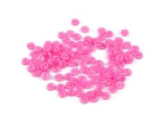 Kraftika 100ks růžová mini knoflík pro panenky, postavičky 4 mm