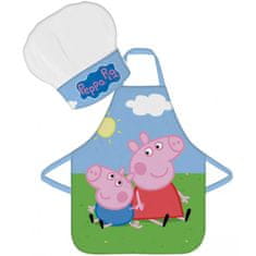 BrandMac Dětská zástěra s kuchařskou čepicí Prasátka Peppa a George