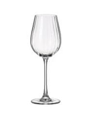 Crystalex Bohemia Crystal Sklenice bílé víno Columba Optic 400ml (set po 6ks)