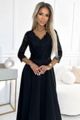 Numoco Dámské šaty 309-11 + Ponožky Gatta Calzino Strech, černá, XL