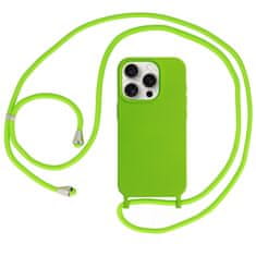 VšeNaMobily.cz Kryt Strap Silicone pro Apple iPhone 15 Plus , design 1 , barva zelená