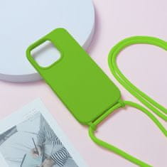 VšeNaMobily.cz Kryt Strap Silicone pro Apple iPhone 15 Plus , design 1 , barva zelená