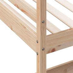 shumee Patrová postel se stolem 90 x 190 cm masivní borovice