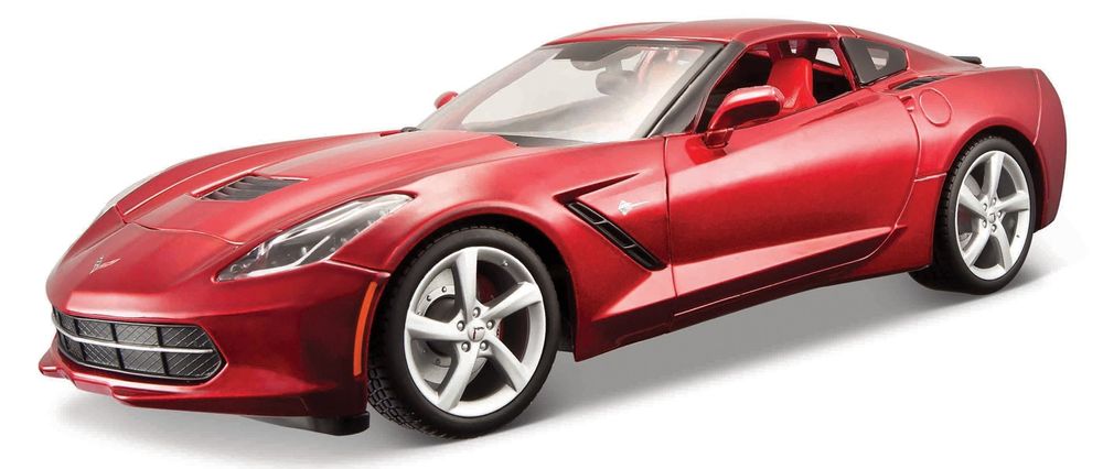 Levně Maisto Corvette Stingray 2014 metal červená 1:18