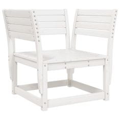 Vidaxl Zahradní židle bílá masivní borové dřevo