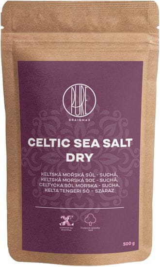 BrainMax Keltská mořská sůl, suchá, 500 g