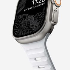 Sport Band - Sportovní vodotěsný řemínek pro Apple Watch 45 / 49 mm, bílý