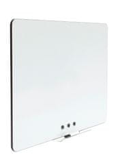 2x3 Bílá bezrámová magnetická tabule Qboard 87 x 57 cm