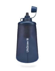LifeStraw LSPSF1MBWW Peak Series Collapsible Squeeze Bottle 1L Mountain Blue