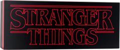 CurePink Stolní dekorativní lampa Netflix|Stranger Things: Logo (30 x 12 x 7 cm)