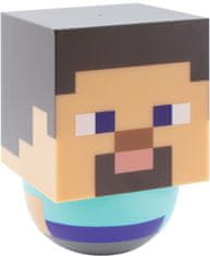 CurePink Stolní dekorativní lampa Minecraft: Steve Sway (12 x 9 cm)