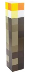 CurePink Dekorativní lampa Minecraft: Pochodeň (výška 29 cm)