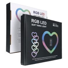 MG Heart Ring kruhové LED světlo 10'' + stativ 2.1 m, černý
