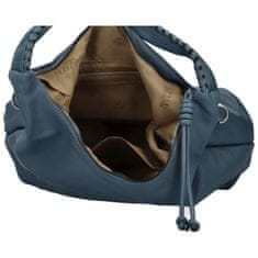 Coveri WORLD Stylová dámská koženková kabelka Tifania, džínově modrá