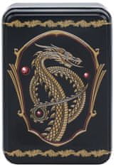 CurePink Hrací karty v boxu House Of The Dragon|Rod Draka: Drak (8 x 11 x 3 cm)