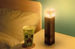 CurePink Dekorativní lampa Minecraft: Pochodeň (výška 29 cm)