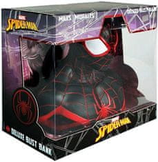 CurePink Pokladnička Marvel|Spiderman: Miles Morales (výška 17 cm)