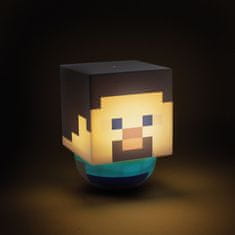 CurePink Stolní dekorativní lampa Minecraft: Steve Sway (12 x 9 cm)