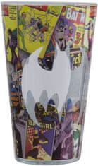 CurePink Sklenice DC Comics|Batman: Komiks (objem 400 ml)
