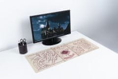 CurePink Herní podložka na stůl Harry Potter: Pobertův plánek (80 x 40 cm)