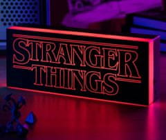 CurePink Stolní dekorativní lampa Netflix|Stranger Things: Logo (30 x 12 x 7 cm)