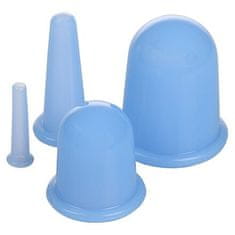 Cups 4Pack masážní silikonové baňky modrá balení 1 sada