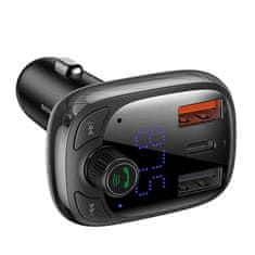 BASEUS Bluetooth FM Transmiter S13 T-shaped černý