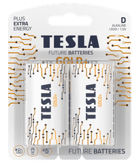 TESLA - baterie D GOLD+, 2 ks, LR20
