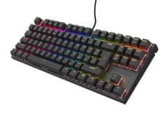 Genesis tichá herní klávesnice THOR 303/TKL/RGB/Outemu Peach/Drátová USB/CZ-SK layout/Černá