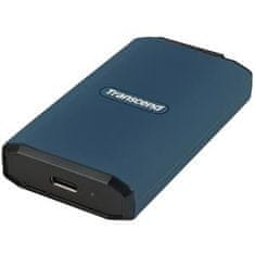 Transcend ESD410C 4TB, USB 20Gbps Type C, Externí odolný SSD disk (3D NAND flash), 2000MB/R, 2000MB/W, modrý