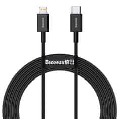 BASEUS Datový kabel Superior Series USB-C/Lightning 20W 2m černý