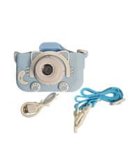 Leventi Dětský digitální fotoaparát s motivem kočičky – Modrý