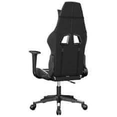 Vidaxl Herní židle černá a bílá umělá kůže
