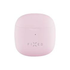 FIXED Pods bezdrátová sluchátka s nabíjecím pouzdrem Růžová