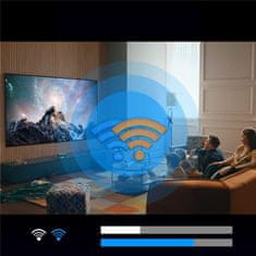 Smart TV Box Android 13.0 Quad Core 2GB 16GB, 64bit 8K WiFi 6 2.4G/5.8G BT5.0 HDR10+ 3D USB3.0, s mini bezdrátovou klávesnicí