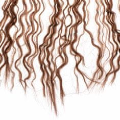 WOWO Hnědé Syntetické Vlasy Afro-Lock pro Zaplétání Copánků, Délka 60 cm