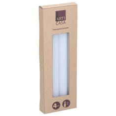 EDCO Sada svíček Arti Casa, bílá, Ø 2,3 x 25,5 cm, 4 ks
