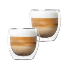 Haushalt Haushalt international Dvoustěnná sklenice Cappuccino, 250 ml, 2 ks