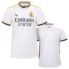 FotbalFans Sportovní tričko Real Madrid FC, bílé | L