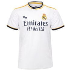 FotbalFans Sportovní tričko Real Madrid FC, bílé | L