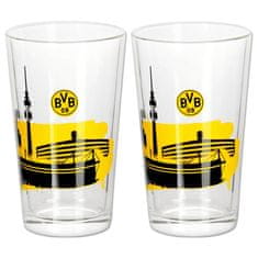 FotbalFans Sklenice Borussia Dortmund, sada 2 ks 200 ml