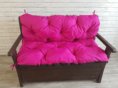 My Best Home Prošívané sezení JONAS color 36 RŮŽOVÁ různé rozměry, polstr na zahradní lavici - sedák s opěrkou, Mybesthome Rozměr: 100x60x50 cm
