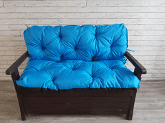 My Best Home Prošívané sezení JONAS color 39 MODRÁ různé rozměry, polstr na zahradní lavici - sedák s opěrkou, Mybesthome Rozměr: 120x60x50 cm