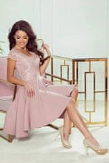 Numoco dámské šaty Patricia 300-1 růžová XXL