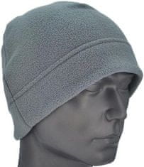 Camerazar Pánská fleecová zimní čepice, šedá, 100% polyester, univerzální velikost