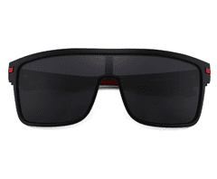 Camerazar Pánské polarizační sluneční brýle, černé, plastový rám, UV 400 kat. 3 filtr