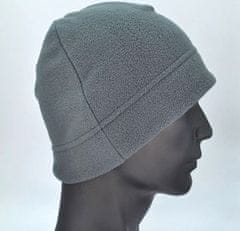 Camerazar Pánská fleecová zimní čepice, šedá, 100% polyester, univerzální velikost