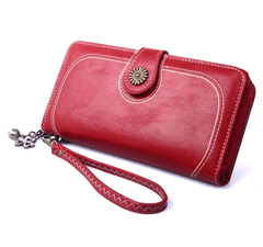 Camerazar Velká dámská peněženka z ekokůže s klíčenkou, červená, 19.3x10x3.5 cm